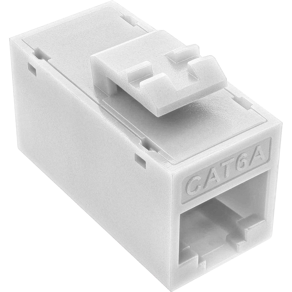 Conector 8pcs. Pack Inline® Keystone Coupler Rj45 F/F, Unshielded, Cat.6a Utp, White