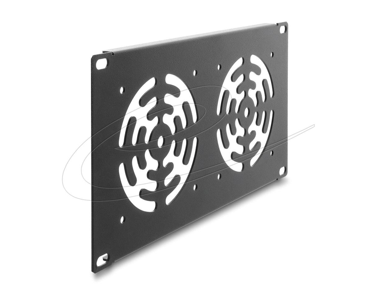10? 3 He Rackblende Für 3 Lüfter 92 X 92 Mm Dunkelgrau
