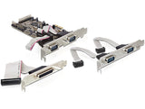Delock Tarjeta Pci Express > 4 X Serie, 1 X Paralelo