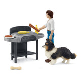 Schleich Horse Club Barbacoa Con Tom, Edificio De Juegos   42754