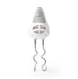 Nedis Batidora Mezcladora  200 W  5 Ajustes De Velocidad  Funcion Turbo   Blanco / Gris