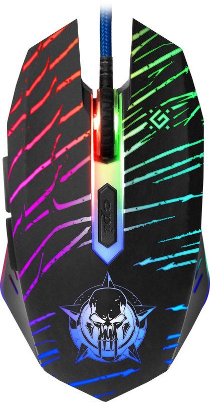 EAN 4714033525909 - Defender DARK AGENT GM-590L ratón Juego mano derecha USB tipo A Óptico 12800 DPI imagen 1