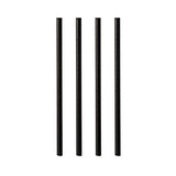 Papstar Strohhalme Pure Negro - 100 Unidades