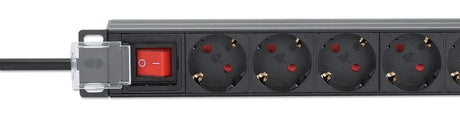 EAN 0766623715133 - Intellinet 715133 unidad de distribución de energía (PDU) 9 salidas AC 1U Negro imagen 4