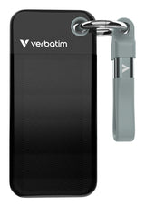 Verbatim Pocket Ssd 2 Tb Usb Tipo C 3.2 Gen 2 (3.1 Gen 2) Negro, Gris