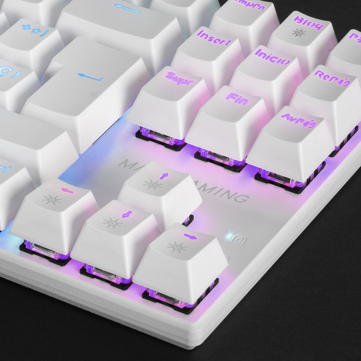 Mars Gaming Mk80 Teclado Gaming Mecanico - Compacto Tkl - Iluminacion Rgb - Teclas Doble Inyeccion - Switches Antipolvo