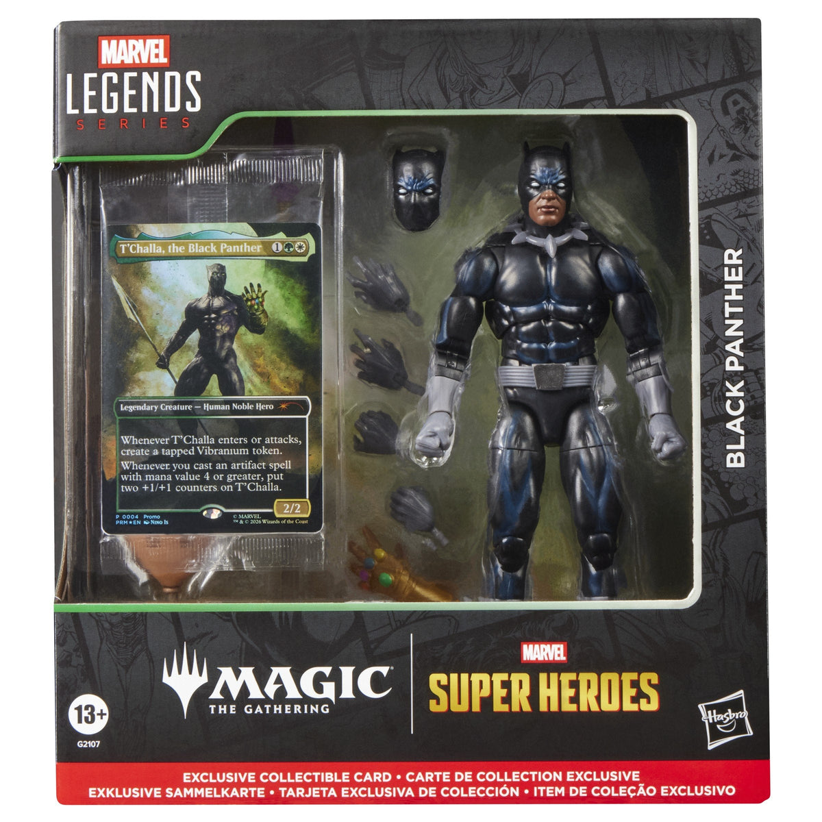 Figura Hasbro Marvel Legends Series X Magic: The Gathering Black Panther