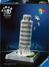 Ravensburger 3d Puzzle Iconics: Slate Tower From Pisa - Con Luz 216 Partes 12008028