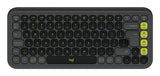 Teclado Ingles Logitech Pop Icon Keys Bluetooth Qwerty Internacional De Ee.Uu. Grafito, Verde