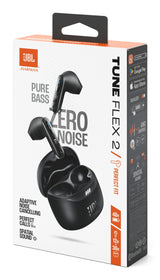 Auriculares  Jbl Tune Flex 2 Black Inear True Wireless Jbl-Tflex2-Blk