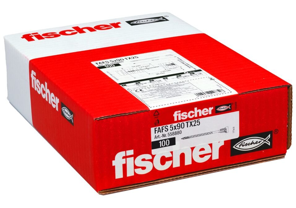 EAN 4048962428346 - Fischer 558880 tornillo/tuerca 90 mm 100 pieza(s) imagen 3