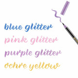 Edding Rotulador 1340 Glitter Brush Pen Estuche 4 Ud C/Surtidos