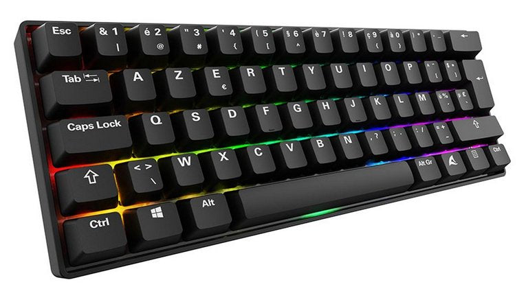 Sharkoon Skiller Sgk50 S4 Gen2 Pbt, Teclado De Juegos Negro, De-Layout, Gateron G Pro 3.0 Amarillo 4044951041930