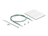Delock 19? Keystone Patchpanel 24 Port Gewinkelt Mit Entlastungsschiene Schwarz