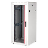 Roline 19-Zoll Netzwerkschrank Pro 26 He, 600x600 Bxt Glastr Grau