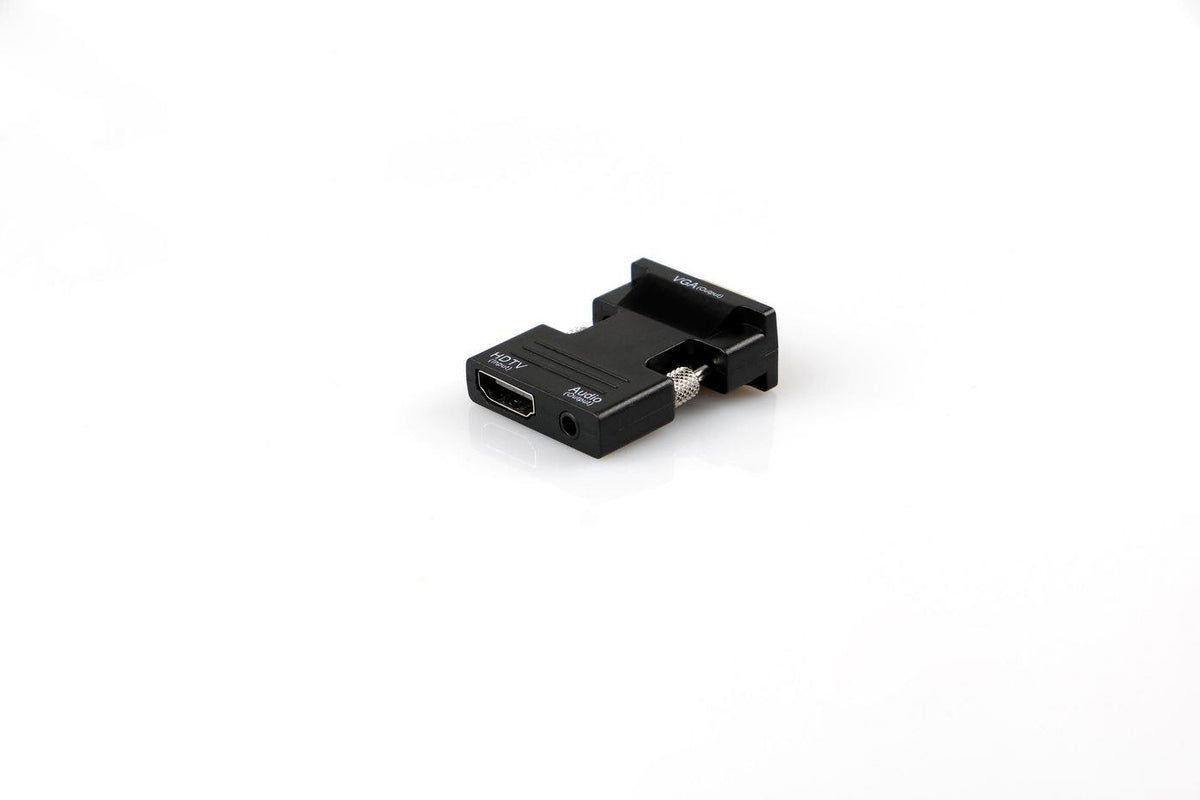 Microconnect Hdmivgaaudiob Cambiador De Género Para Cable Vga (D-Sub) Hdmi + Audio Negro