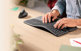 Teclado Nórdico Logitech Ergo K860 Rf Wireless + Bluetooth Qwerty Grafito (Logitech Ergo K860 Keyboard Rf Wireless + Bluetoot)