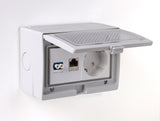 Delock Easy 45 Carcasa De Superficie Ip55 Resistente Al Agua 4 Port