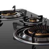 Hornillo Orbegozo Fo 3520 A Gas Elegance - Encendido Piezoelectrico - 2 Quemadores De Triple Corona - Seguridad Ffd -