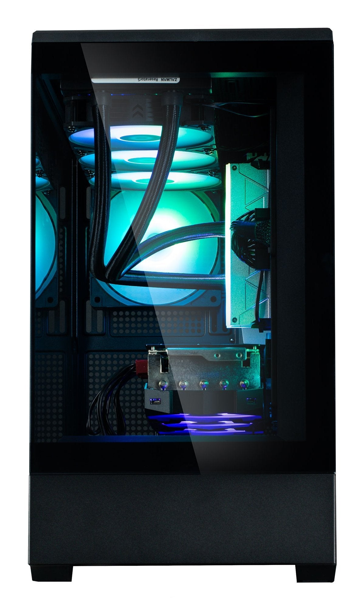 Caja Pc Zalman P30 Matx 3 X Vent 120mm Argb 2xusb 3.0 Negro S/N Fuente