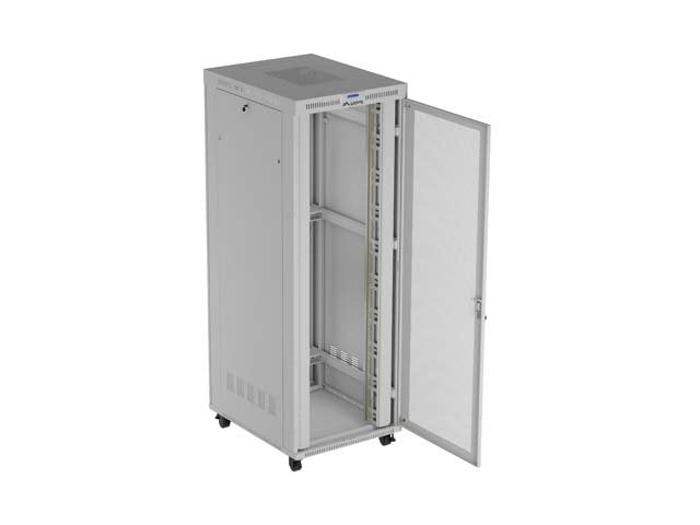 Szafa Instalacyjna Rack Stojaca 19" 47u 800x1200 Szara Drzwi Perforowane Lcd ( Flat Pack) V2