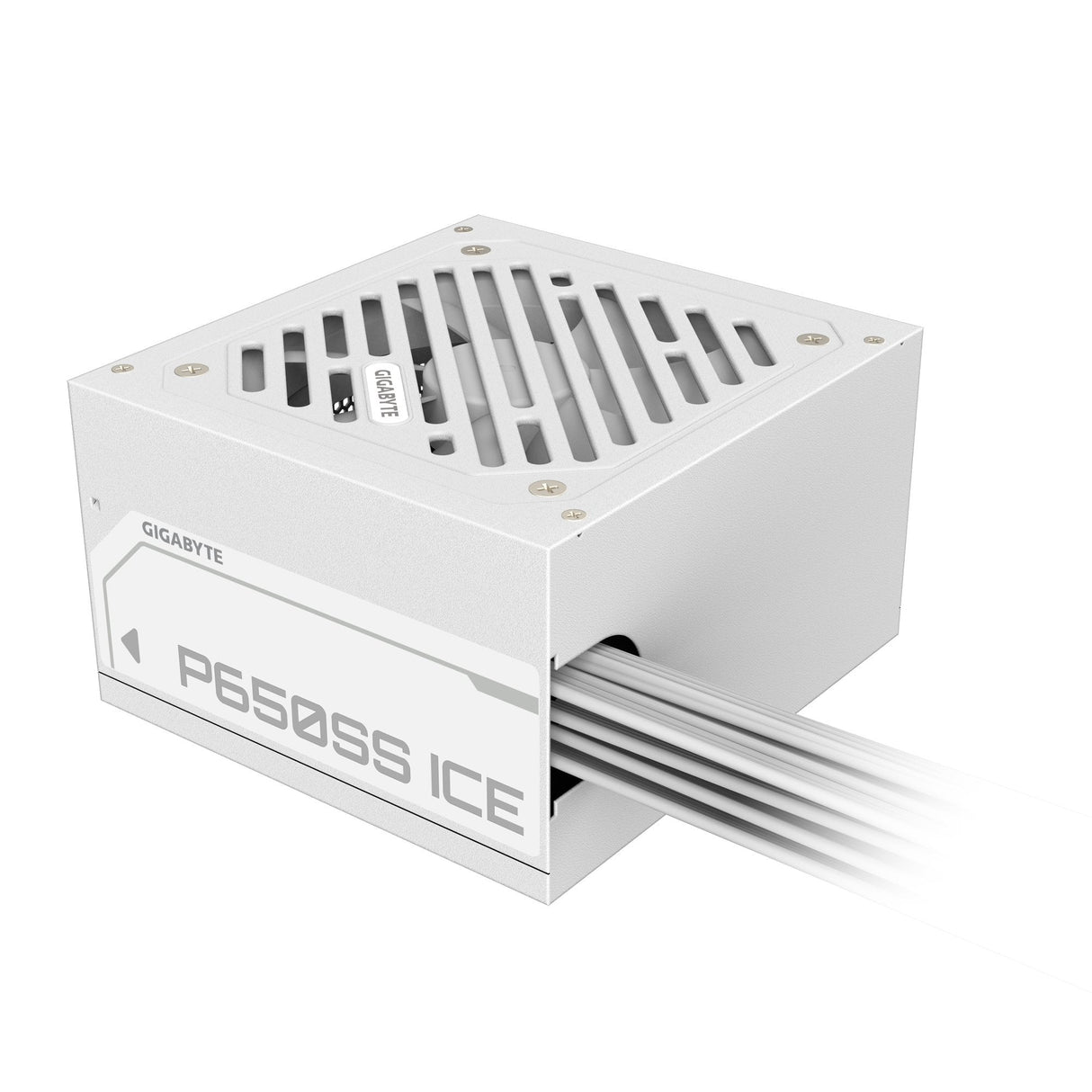 Fuente De Alimentación Gigabyte P650ss Ice  Pcie 5.0, 80 Plus Silver, Ventilador De 120 Mm, Compatible Con Atx 3.0, Enchufe Eu