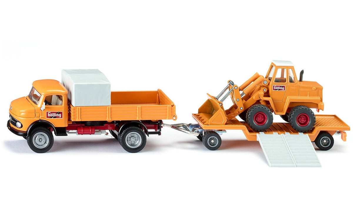 Siku Super Mercedes-Benz 710 Con Cargadora De Ruedas Kramer 411, Modelo De Vehículo