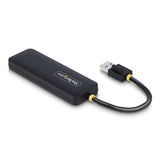 EAN 0065030912143 - StarTech.com H5A4A-USB-HUB hub de interfaz USB 3.2 Gen 1 (3.1 Gen 1) Type-A 5000 Mbit/s Negro imagen 2