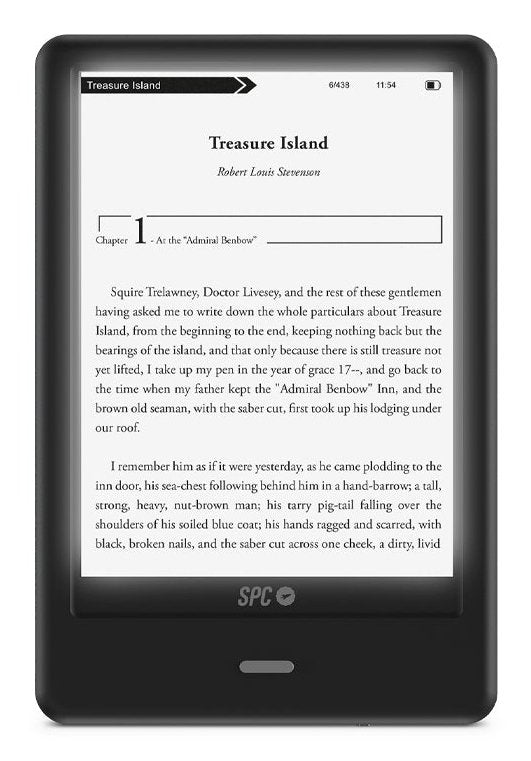 Spc Dickens Light 2 Pro Lectore De E-Book Pantalla Táctil 8 Gb Negro