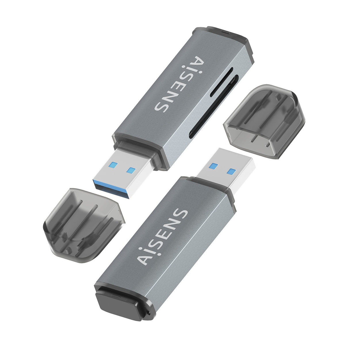 EAN 8435739903315 - AISENS ASCR-2A09-GR lector de tarjeta USB 3.2 Gen 1 (3.1 Gen 1) Type-A imagen 3