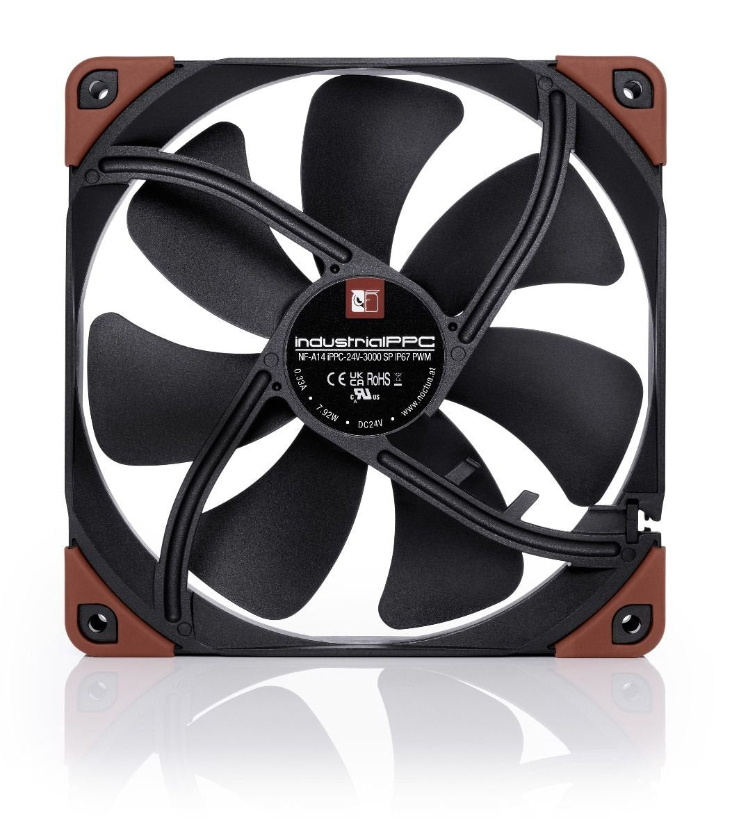 Noctua Nf-A14 Industrialppc-24v-3000 Sp Ip67 Pwm, Ventilador De Caja Negro, Conexión Pwm Nf-A14 Industrialppc-24v-3000