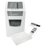 Leitz Iq Slim Office P-4 Triturador De Papel Corte Cruzado 22 Cm Blanco