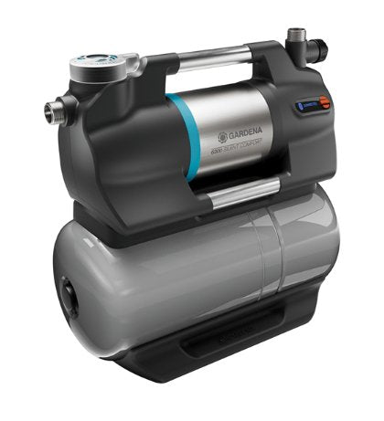 Bomba  Depuradora Doméstica Gardena 5600 Silentcomfort Gris/Acero Inoxidable, 900 Vatios, Bluetooth, Modelo 2023 09067-61