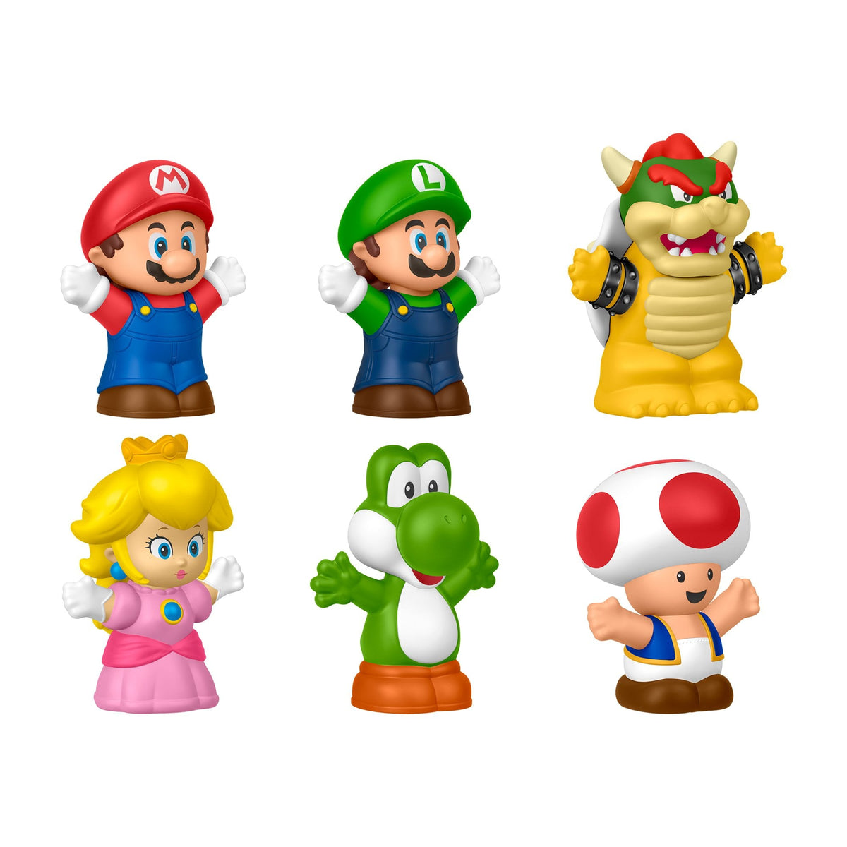 Blister 6 Figuras Super Mario Bros Little People
