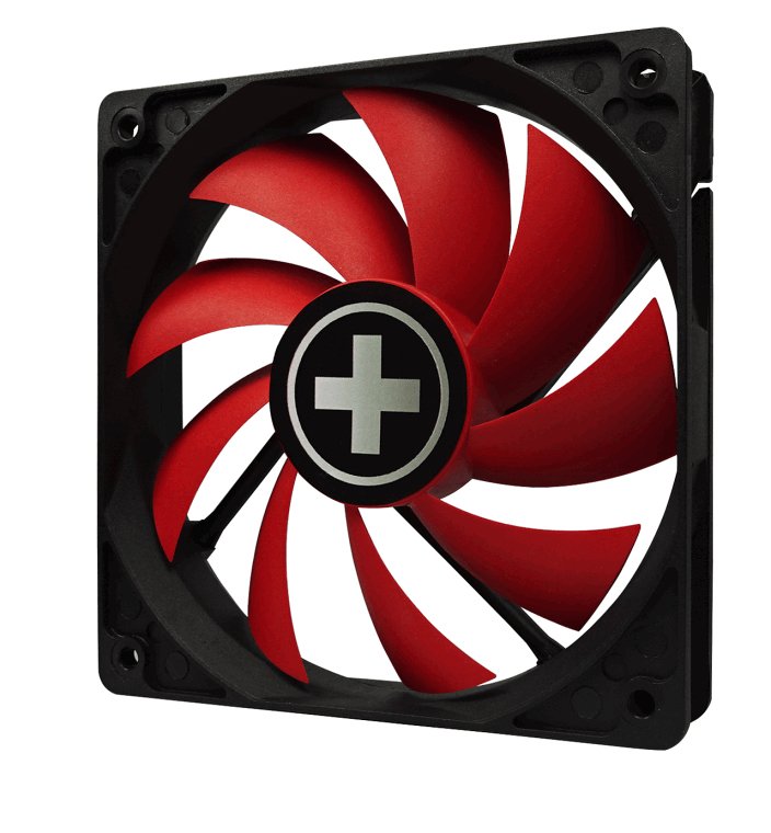 Xilence Xpf120.R Ventilador Para Ordenador 12 Cm Negro, Rojo