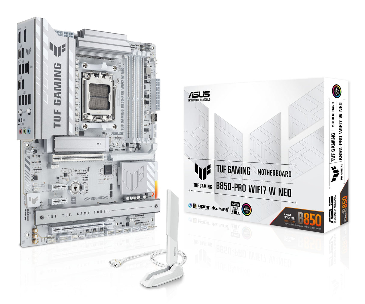 Placa  Base Asus Tuf Gaming B850-Pro Wifi7 W Neo Amd,Am5,Ddr5,Atx