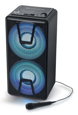Altavoz Muse M-1820  Para Dj Bluetooth Para Fiesta, Con Cd Y Batería, Inalámbrico, Negro