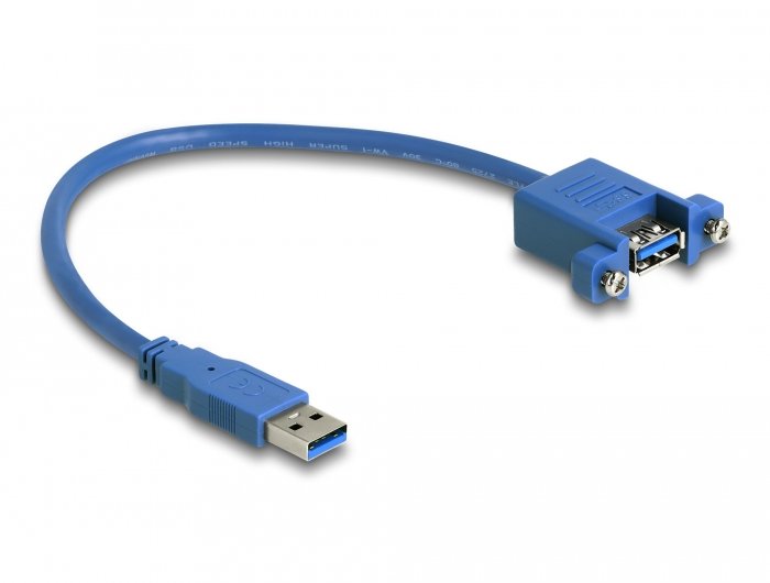 Cable Delock 86994 Usb 0,25 M Usb 3.2 Gen 1 (3.1 Gen 1) Usb A Azul