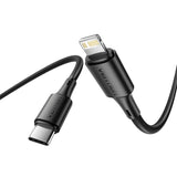 Cable Vention Usb 2.0 Usb-C To Lightncabl Ing M-M 3a Cable 0.9m Black Pvc