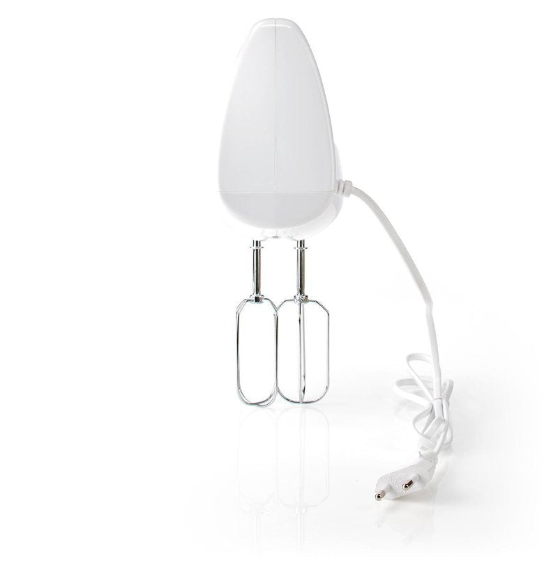 Nedis Batidora Mezcladora  200 W  5 Ajustes De Velocidad  Funcion Turbo   Blanco / Gris