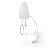Nedis Batidora Mezcladora  200 W  5 Ajustes De Velocidad  Funcion Turbo   Blanco / Gris