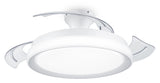 Ventilador De Techo Retractil Philips Bliss 35+28w Led 27-55-40k Mando A Distancia Motor Dc Blanco