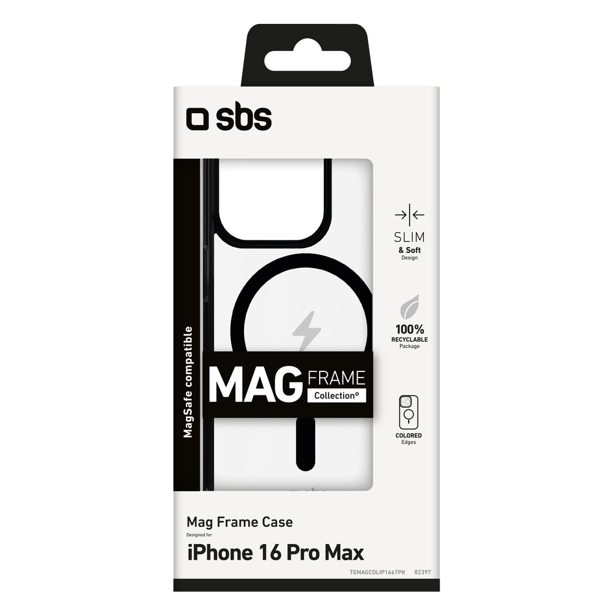 Sbs Magframe Case Iphone 16 Pro Max Schwarz