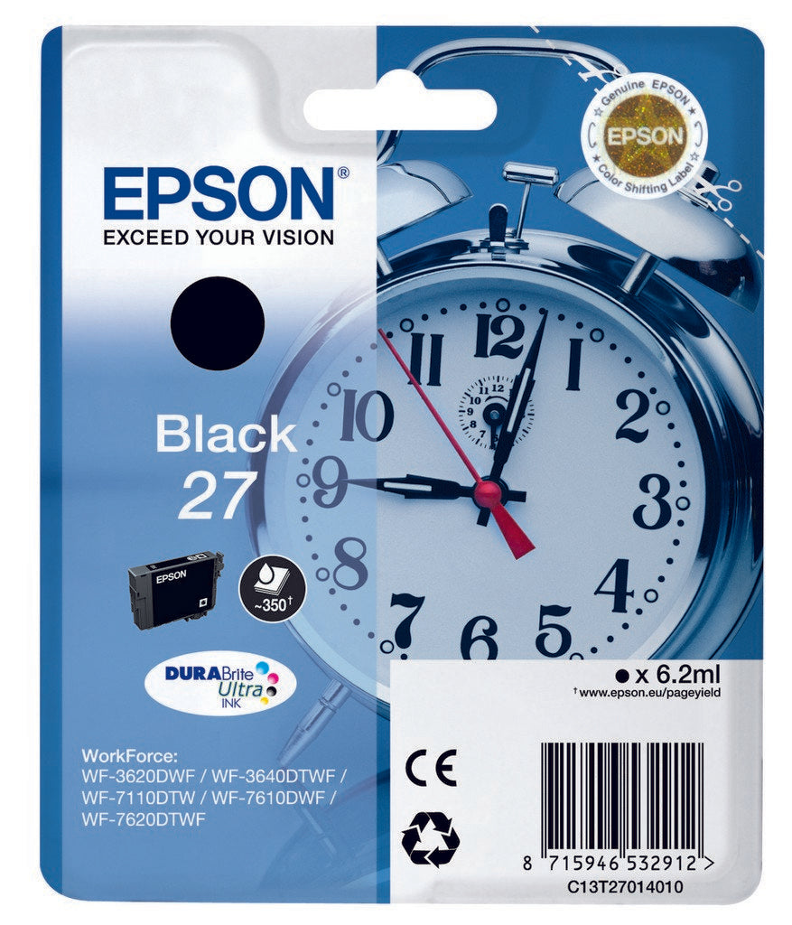 Tinta Original Epson Nº27 Negro (C13t27014010)