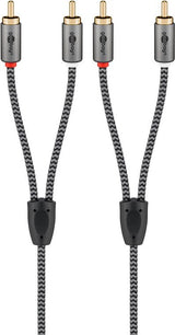 EAN 4040849652936 - Goobay 65293 cable de audio 2 m 2 x RCA Gris imagen 3