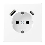 Jung Ls1520-15cawwm Schukosteckdose M.Usb Typ Ac