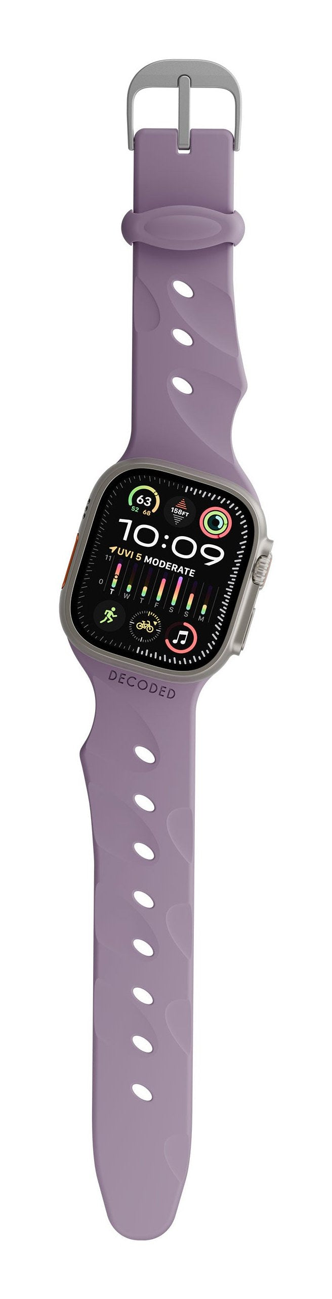 Decoded Silicone Ares Splice Strap 44/46/49mm Purple Haze