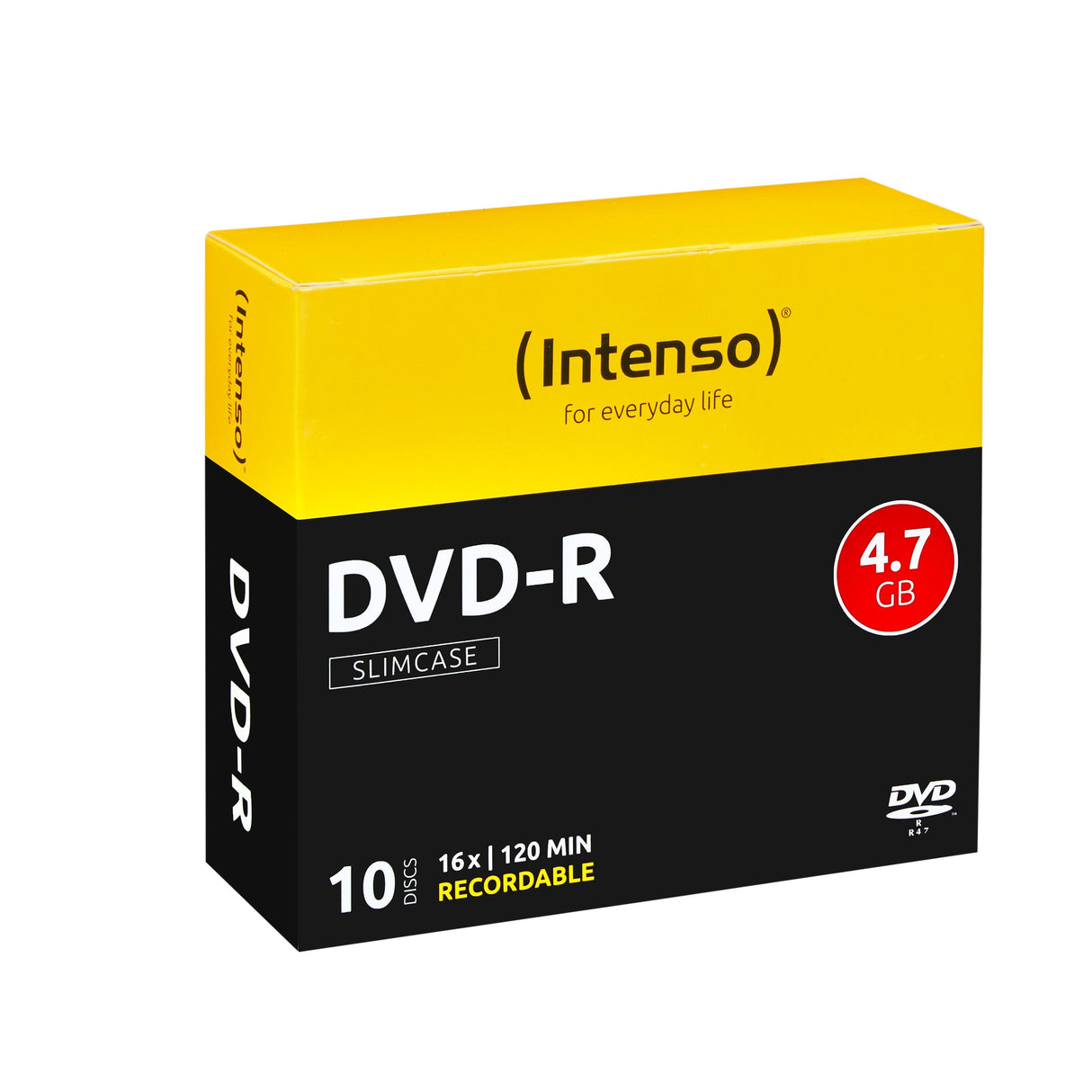 Intenso Dvd-R 4,7gb 16x Box Slim 10 Uds