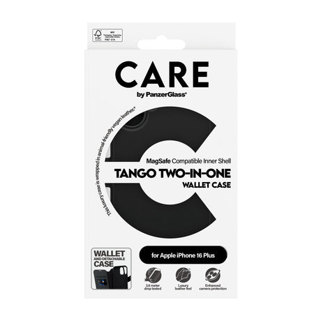 EAN 5715685003936 - PanzerGlass CARE™ by ® Tango 2-in-1 Wallet Case w. MagSafe iPhone 16 Plus funda para teléfono móvil Negro imagen 3