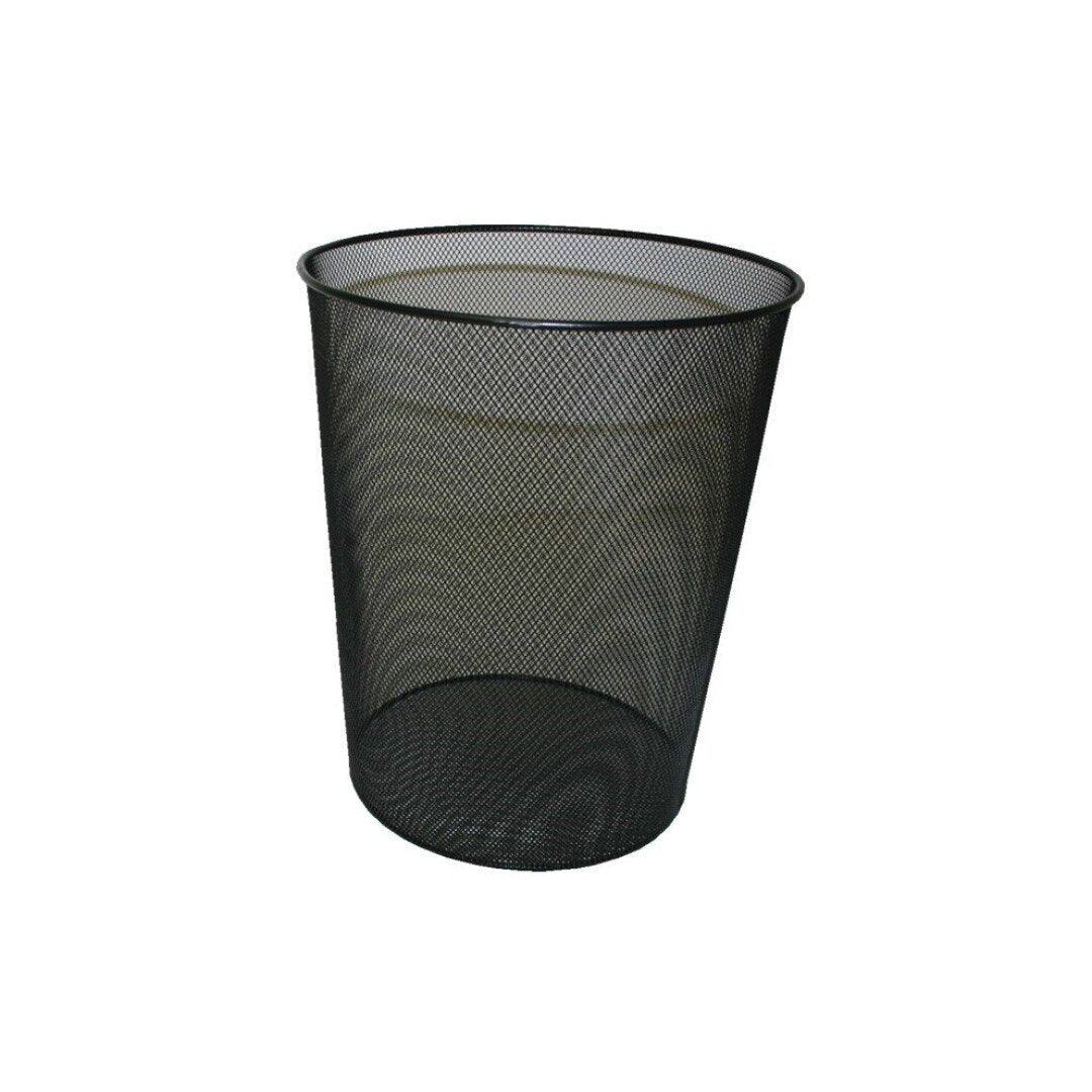 Bismark Papelera De Rejilla Alta Capacidad 18 Litros 340x240 Mm Negro